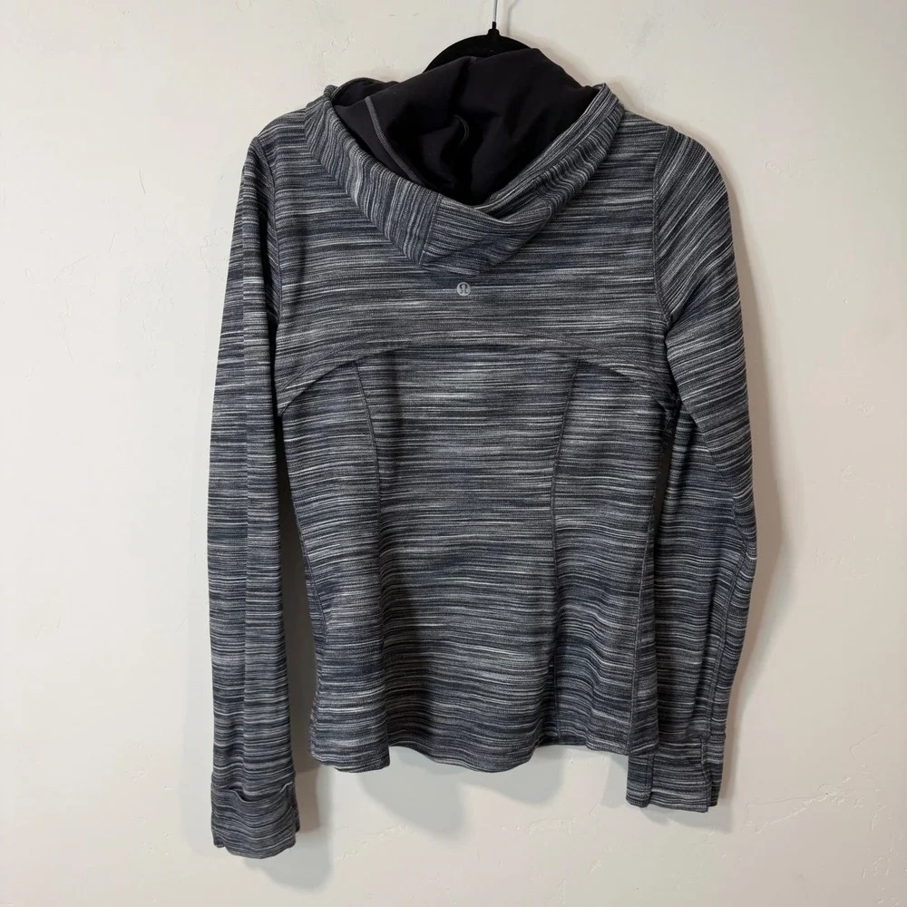 Lululemon Womens Hooded Define Jacket Full Zip 10‎ Grey Space Dye Athleisure